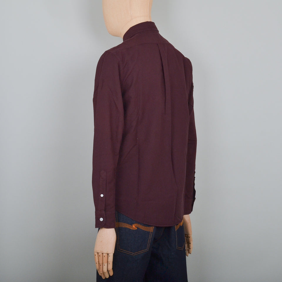 Colorful Standard Button Down Shirt - Oxblood Red