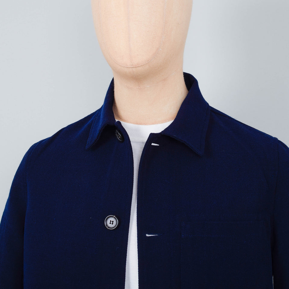 Universal Works Field Jacket Relive Weave - Navy