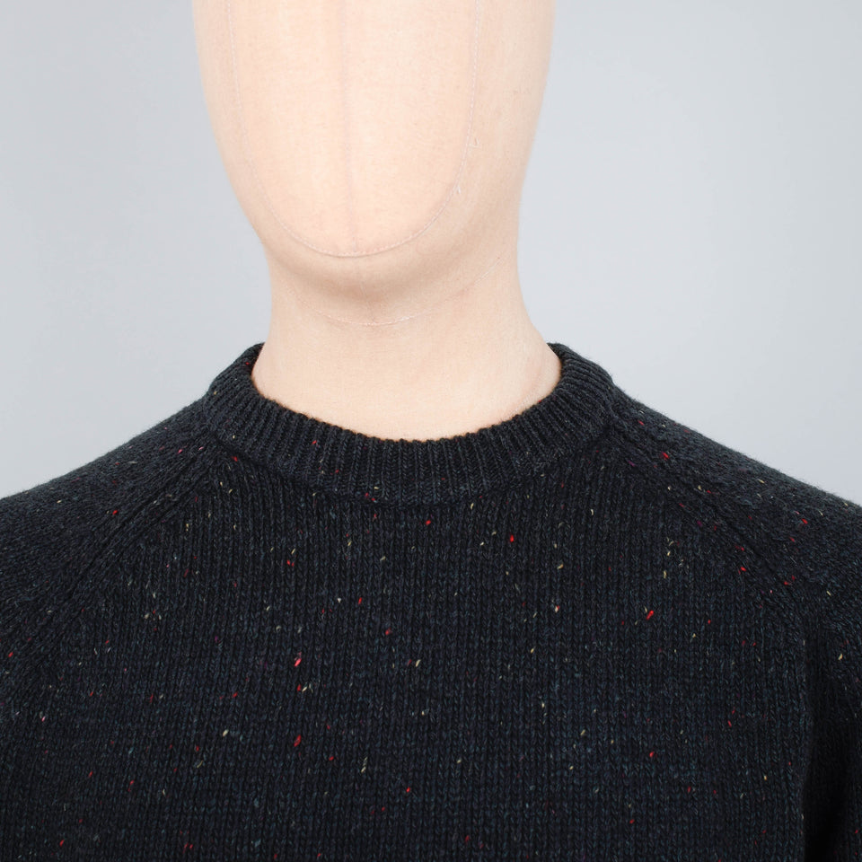 Carhartt WIP Anglistic Sweater  - Speckled Dark Cedar