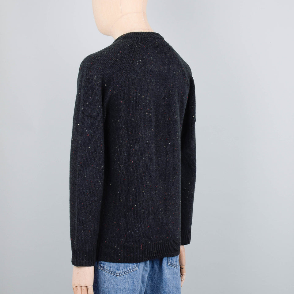 Carhartt WIP Anglistic Sweater  - Speckled Dark Cedar
