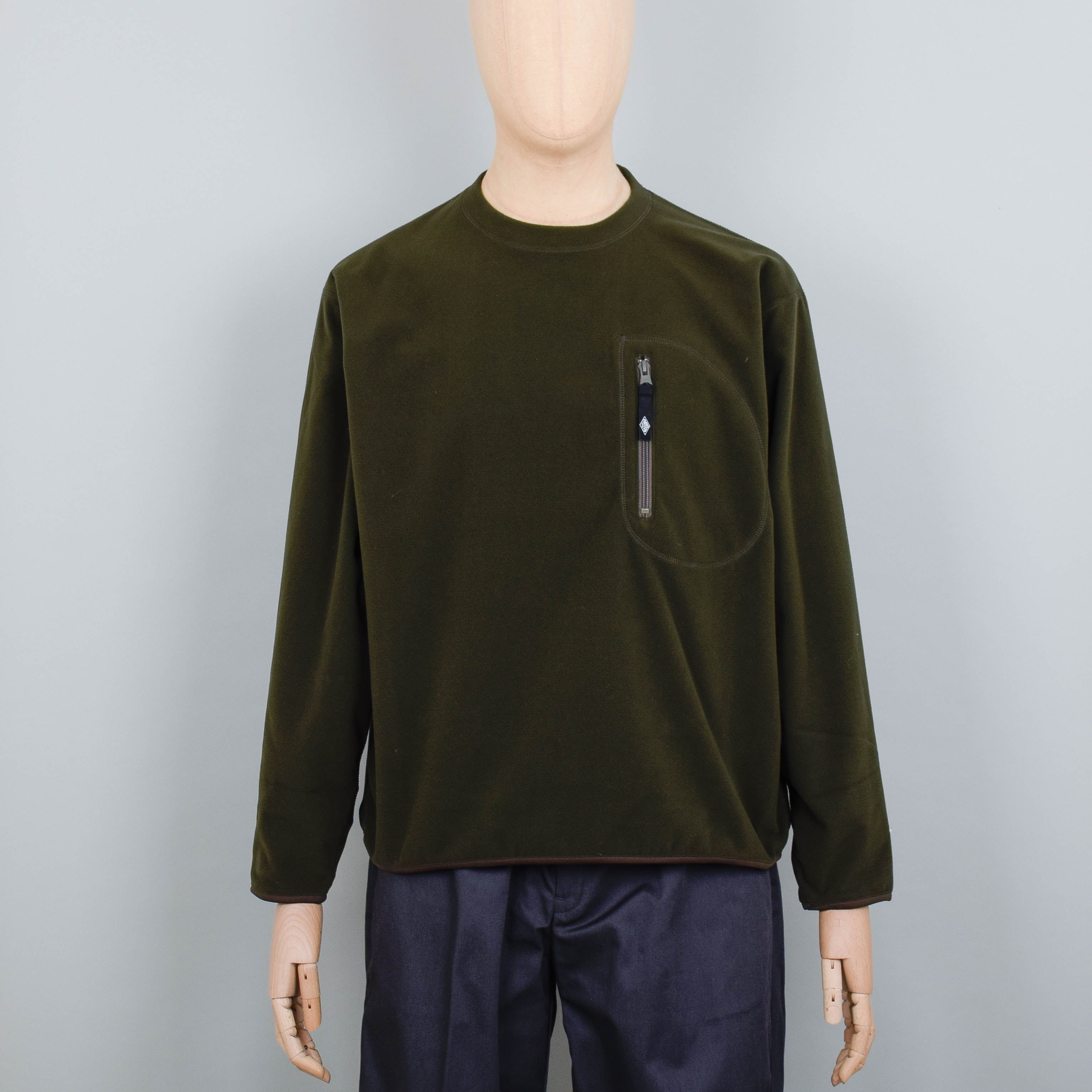 DANTON｜SWEATSHIRTS (POLARTEC FLEECE PULLOVER (DTA0365-P Danton Polartec Fleece Crew Neck Pullover -DT-C0128