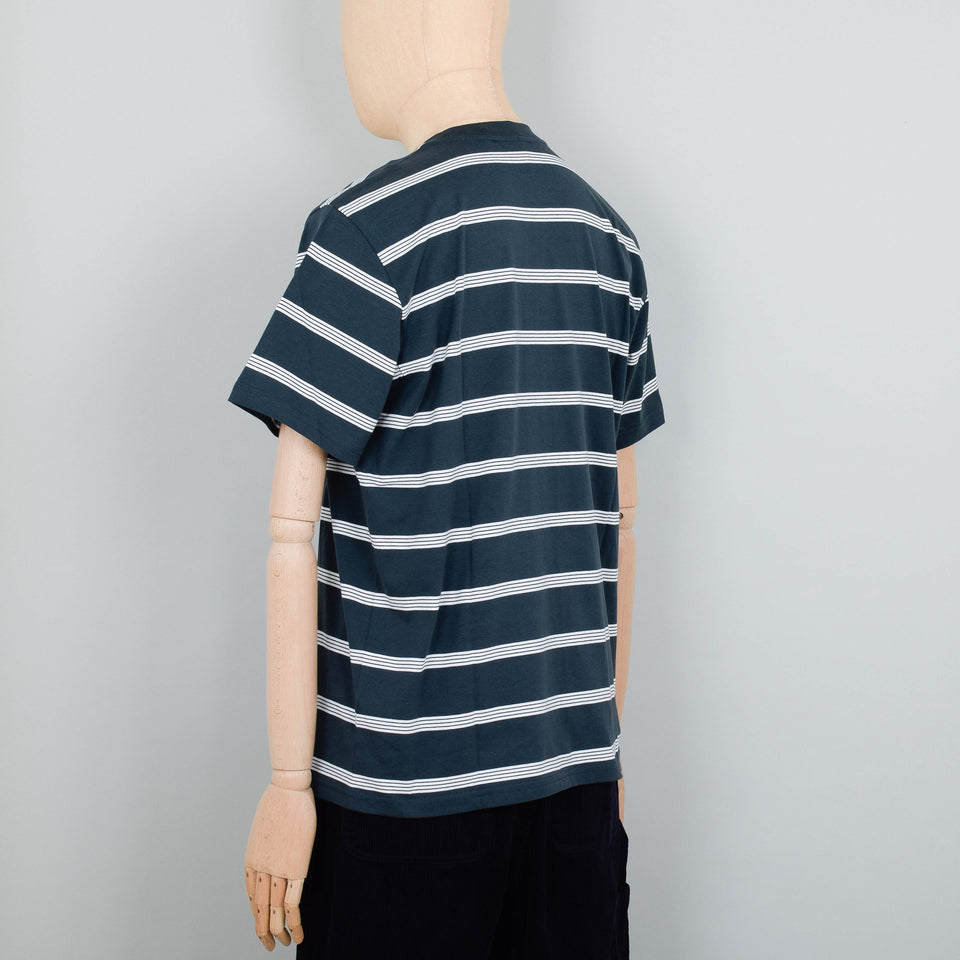 Carhartt WIP Glover Stripe T-Shirt S/S - Juniper/Wax