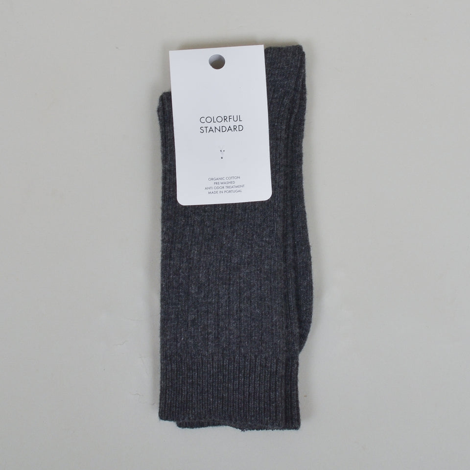 Colorful Standard Merino Wool Blend Sock - Lava Grey