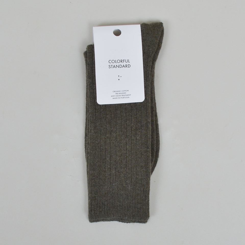 Colorful Standard Merino Wool Blend Sock - Dusty Olive